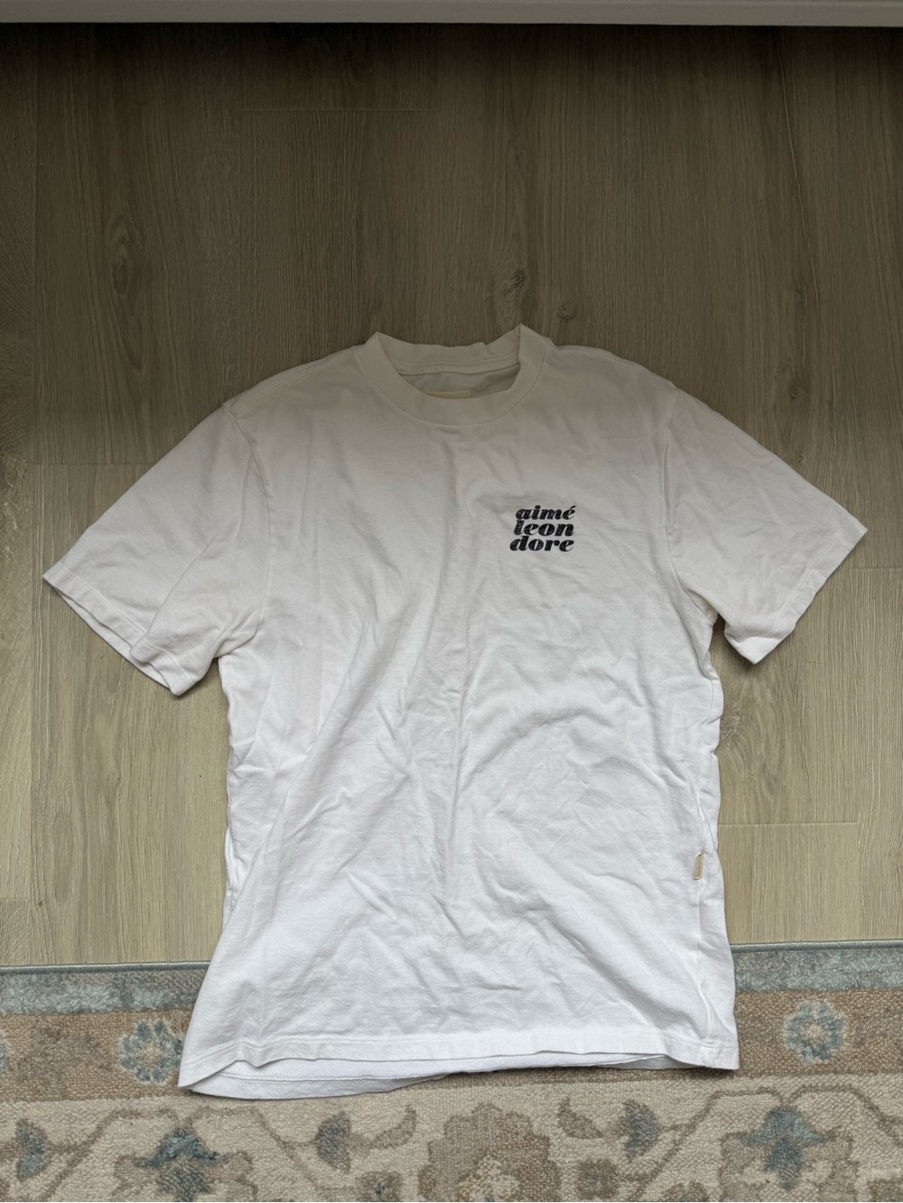 Aime Leon Dore White Logo Short Sleeve Tee